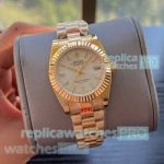 Rolex 31mm Datejust Silver Dial Gold Presidential strap Watches